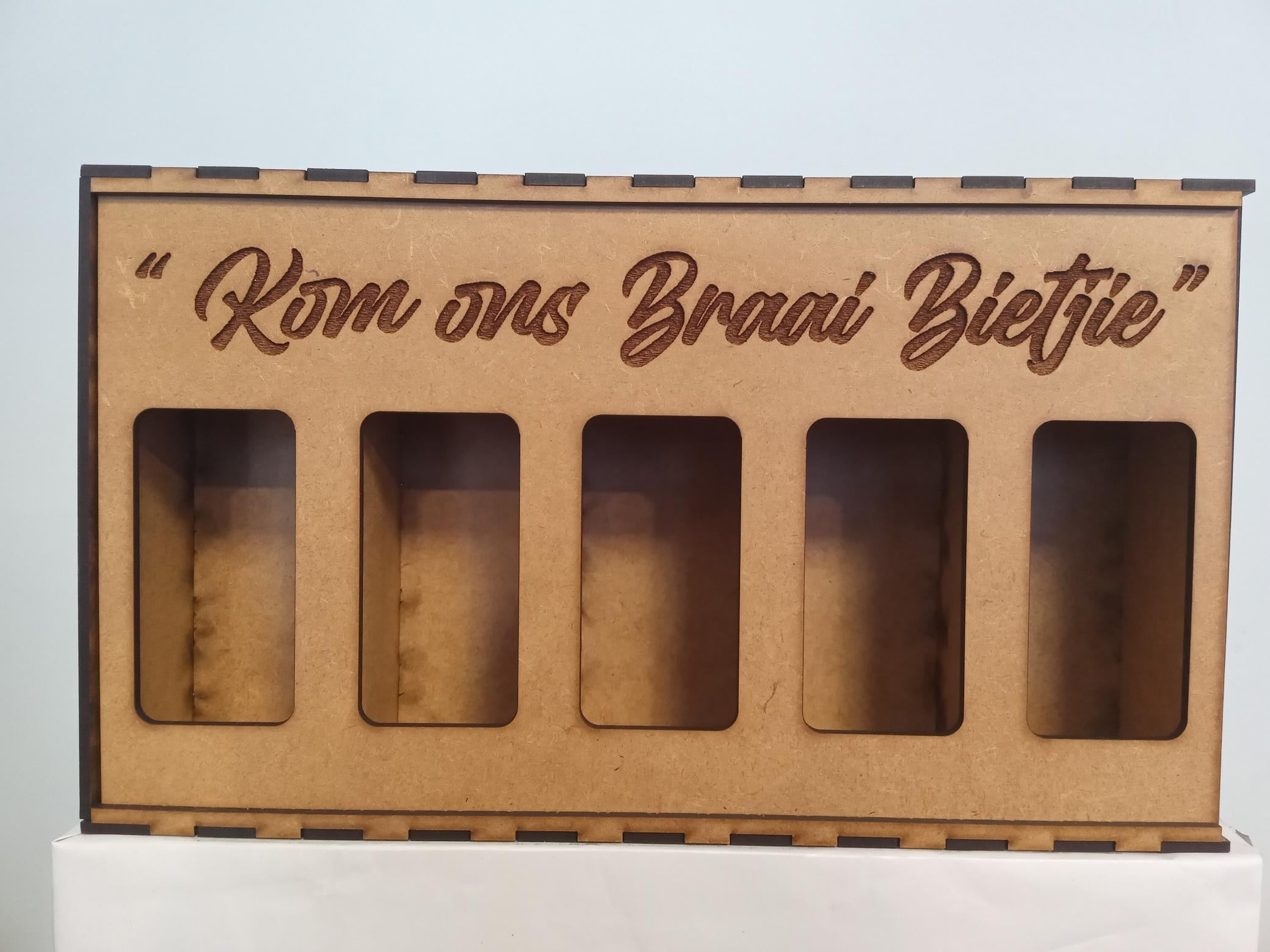 Customized Wooden 5 Spice Gift Box (Empty)